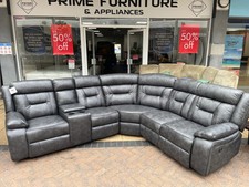 Ex-Display Onyx Power Recliner Corner Sofa