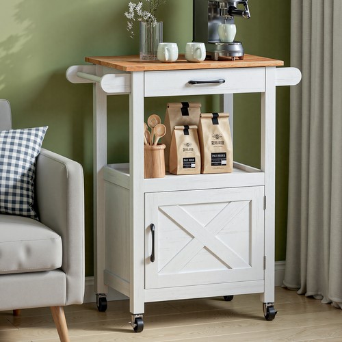Bonnlo kitchen cart wheels - cart, on