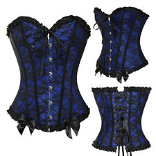 Women Black Overbust Boned