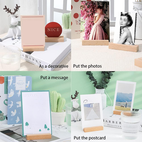 Wooden place card holders - wooden,