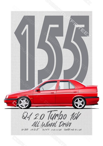 Alfa romeo 155 - 155, t-shirt