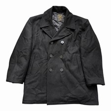 U.S. Navy Mil-Tec Deck Jacket Wool Peacoat Black Size 5XL Mens Heavyweight