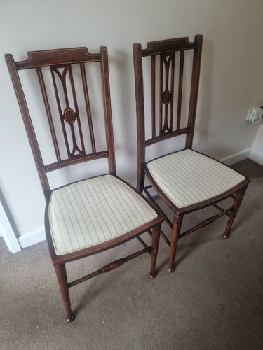 Edwardian inlaid mahogany - 2,