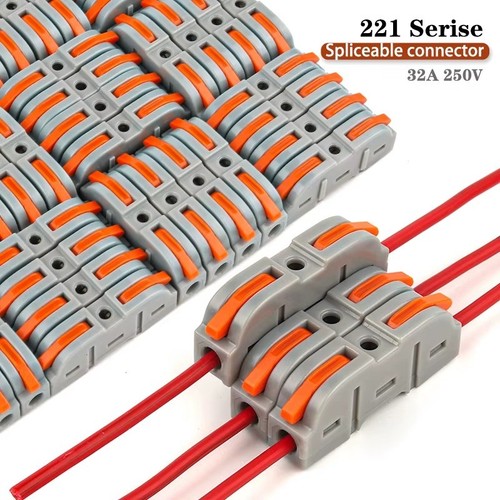 Spring lever terminal block - terminal,