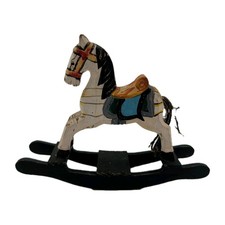 Vintage Wooden Rocking Horse