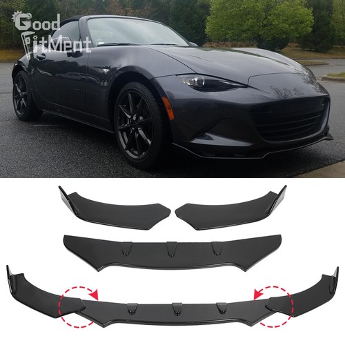 Glossy black front bumper - front,