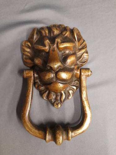 Brass door knocker original - knocker,