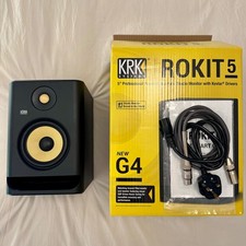 KRK Rokit RP5 G4 RP5G4 5" Powered Studio Monitor Active Speaker XLR TRS - Black