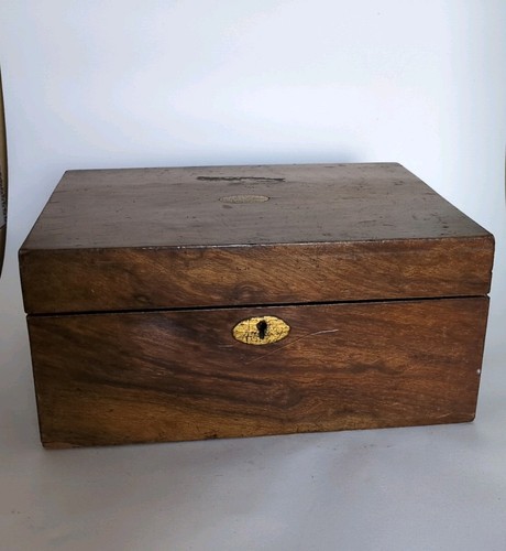 Antq rosewood writing slope - rosewood,