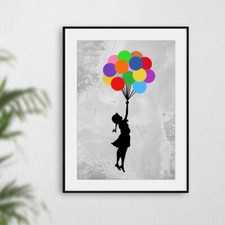 Banksy Rainbow Balloon Girl
