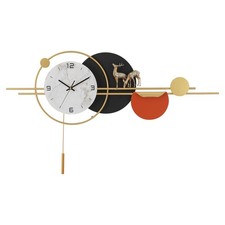 90*50cm Large Wall Clocks for Living Room Decorative, Modern Silent Wall Clock