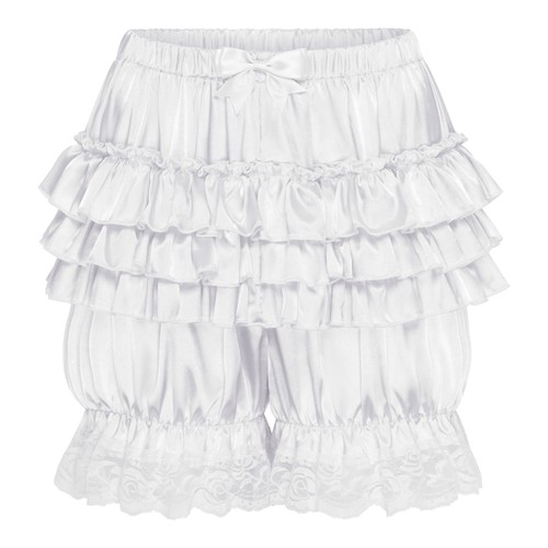 Satini sissy ruffled victorian - satini,
