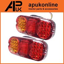 2X LED 12V Rear Combination Brake Tail Indicator Lights Lamps Tractor Trailer