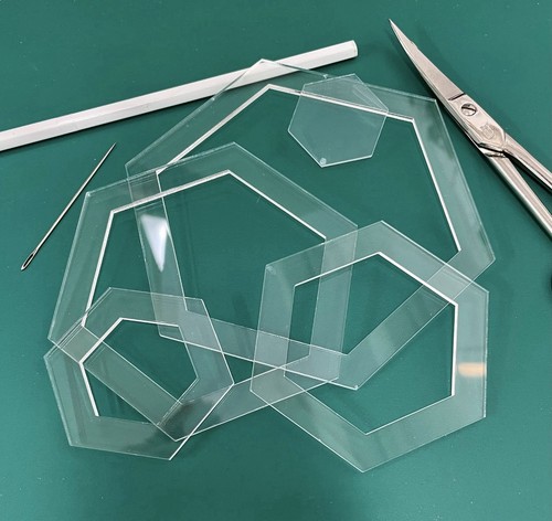 Patchwork hexagon templates - patchwork,