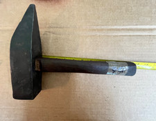 Vintage Heavy Hand Forged Stone Mason’s Dressing Hammer  6.7lb (ref O6)