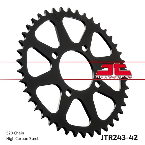 Rear sprocket 520 black - jt,