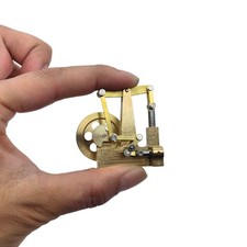 Mini Brass Single Cylinder Steam Engine Model for DIY Boat Car Science Projects