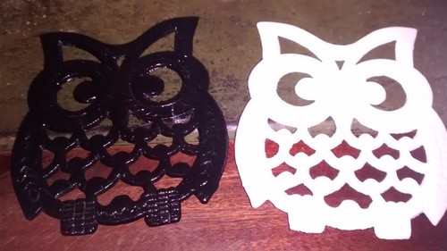 Owl trivet pair - 2,