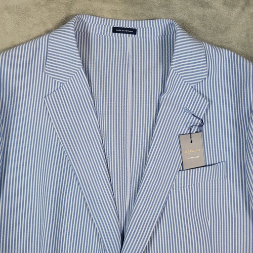 Stafford men seersucker blazer - seersucker,