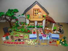 PLAYMOBIL FARMERS MARKET HOUSE 5120 COMPLETE (Building,Furniture,Accessories)