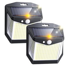 Solar Security Lights Outdoor Garden 248 LED Wall Lights 3 Modes Motion Sensor 2