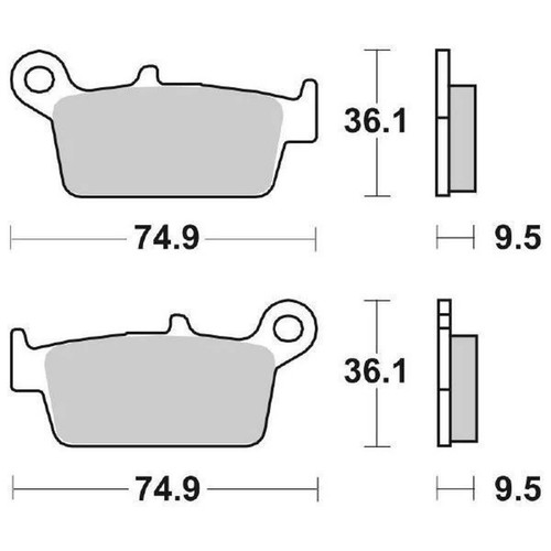 Pair brake pads 604lf - pads,