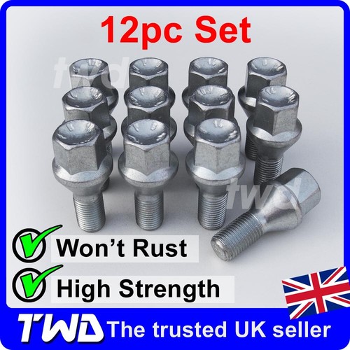 12x alloy wheel bolts - bolts, fiat