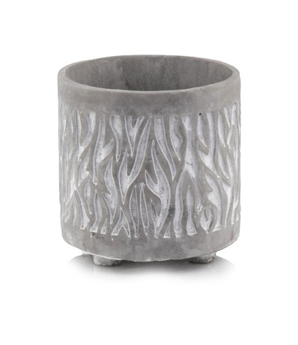 Flower pot cylinder - flower, legs