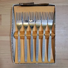 X6 Vintage Firth Stainless Steel Forks Boxed L 19cm Kitchen Tableware