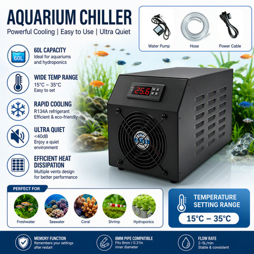 Aquarium water chiller - aquarium, gal
