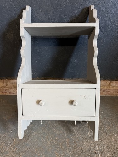 Vintage painted shelving unit - vintage,