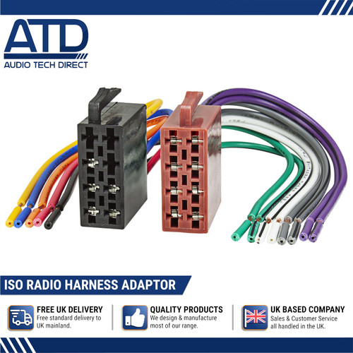 Male iso radio plug - iso,