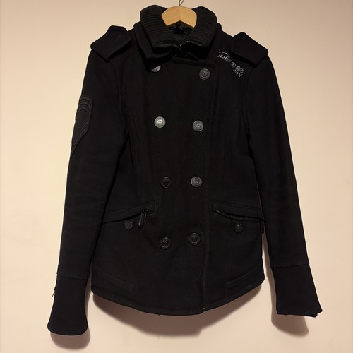 Women superdry navy label - navy,