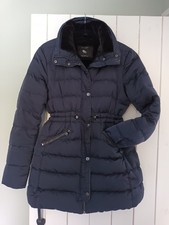 Navy Zara Women's Down Jacket Size M