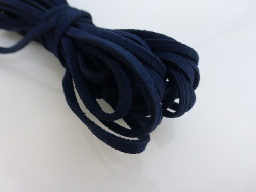 3mm dark navy blue faux - 5m,