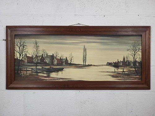 Vintage mid century large teak - large,