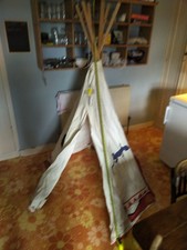Teepee Children's Wigwam Play Tent Large Natural Cotton Tipi Indoor Outdoor Kids