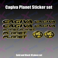 Cagiva Planet Decal/ Sticker Pack mito raptor 125 GOLD AND BLACK