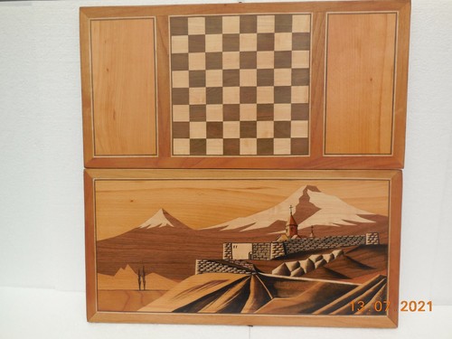 Unusual large wooden chess - unusual, /