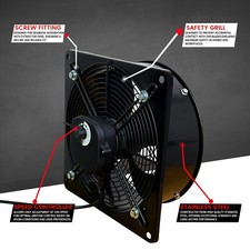 Industrial Metal Axial Exhaust