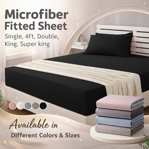 Microfiber fitted sheet extra - fitted,