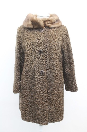 Mint brown astrakhan lamb - mint,