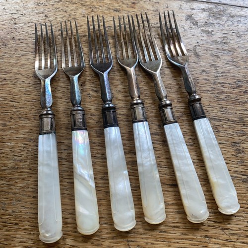 Set antique silver - silver, plated