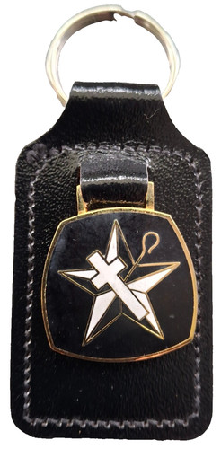 Masonic white shrine - white, leather