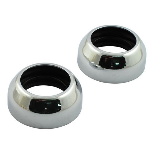 Fork dust caps cover - +, chrome