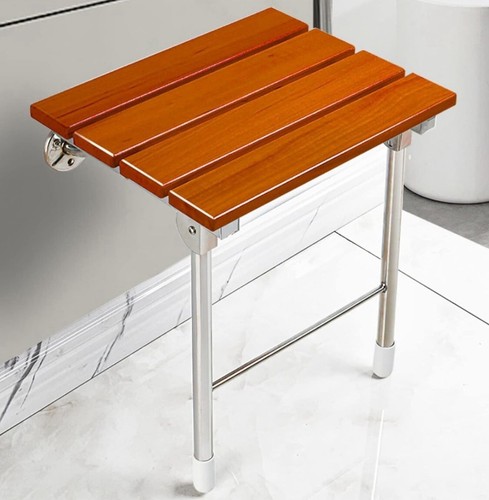 Foldable wooden wall shower - wooden,