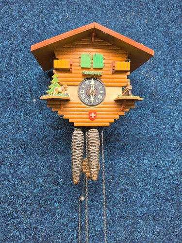 Vintage cuckoo clock chalet - vintage,