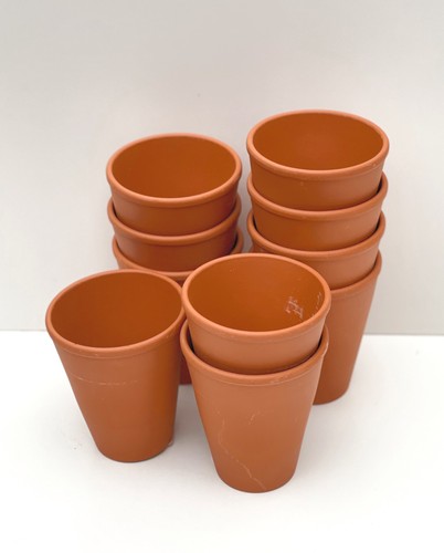 Terracotta long tom plant pots - tom,