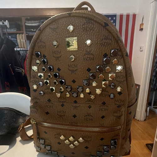 Mcm visetos brown monogram - visetos,