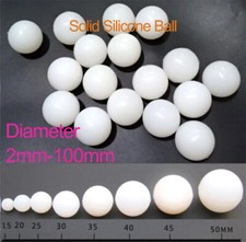 White Solid Silicone Ball
